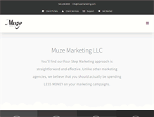 Tablet Screenshot of muzemarketing.com